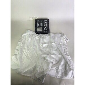 2xist Luxe Dream Knit Boxer Shorts Underwear White Mens Size M